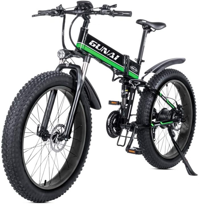 velo electrique fatbike gunai 26 pouces pliant prix promo